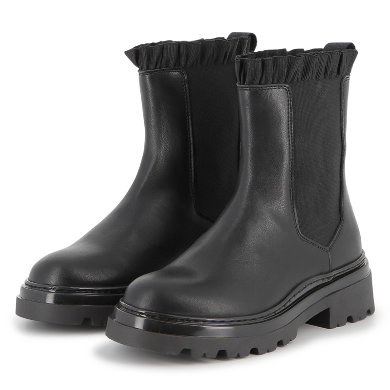 Cowhide leather Chelsea boot KARL LAGERFELD KIDS 
                        GIRL