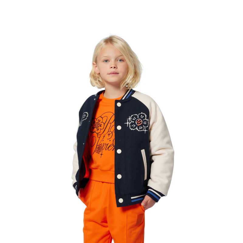 Bomber jacket with snap fastening KENZO KIDS 
                    GIRL