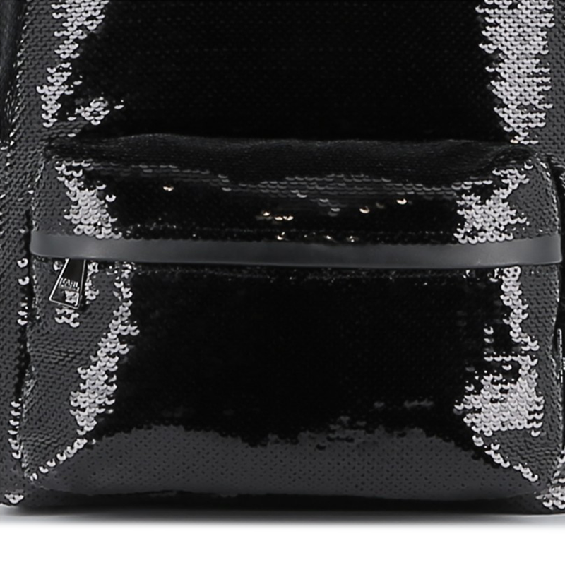Backpack embellished with shiny sequins KARL LAGERFELD KIDS 
                    GIRL