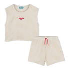 Terry cloth tank top & shorts KENZO KIDS 
                    GIRL