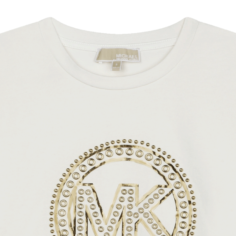 Long-Sleeved Studded T-Shirt MICHAEL KORS 
                    GIRL