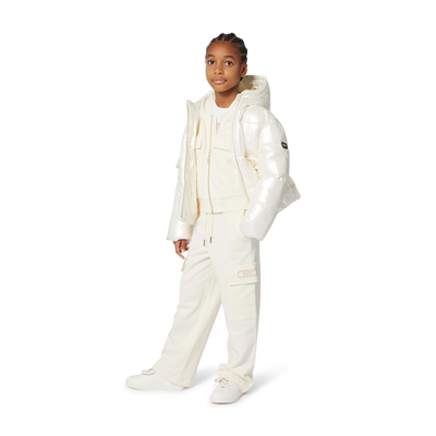 Hooded down jacket MICHAEL KORS GIRL