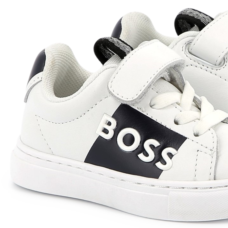 Lace-up leather sneakers BOSS 
                        BOY