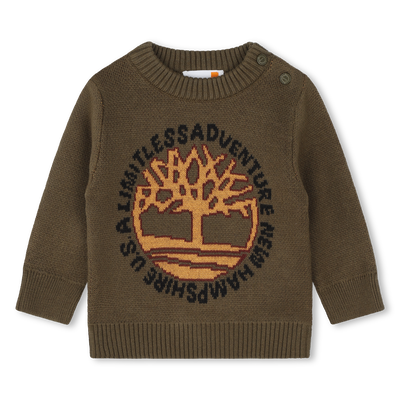 Cotton & Wool Logo Sweater TIMBERLAND BOY