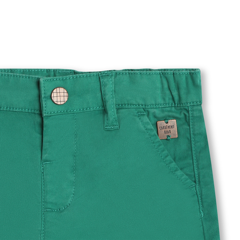 Cotton twill shorts