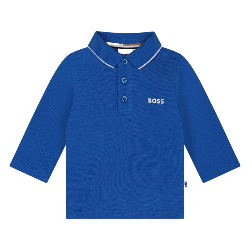 Cotton Piqu&eacute; Polo BOSS 
                        BOY