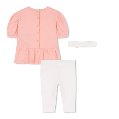 Dress + leggings + headband set KENZO KIDS GIRL