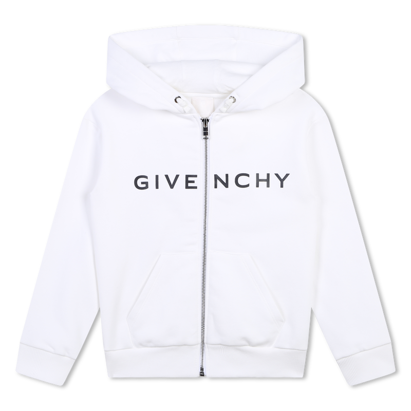 Zip-Up Hooded Cardigan GIVENCHY 
                    GIRL