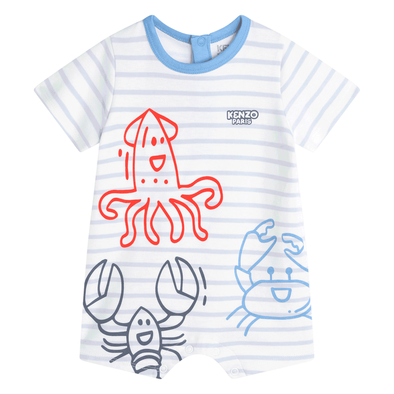 KENZO KIDS Striped short romper