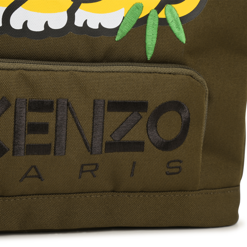 Embroidered canvas backpack shop
