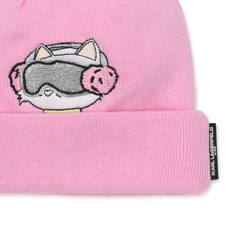 Knitted beanie KARL LAGERFELD KIDS 
                        GIRL