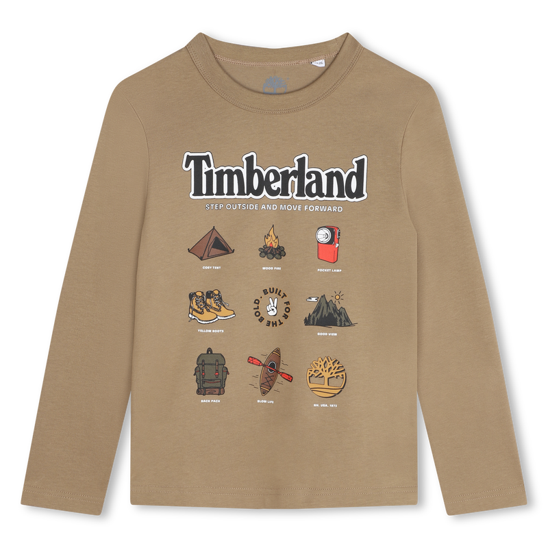 Graphic Print T-Shirt On Front TIMBERLAND 
                        BOY
