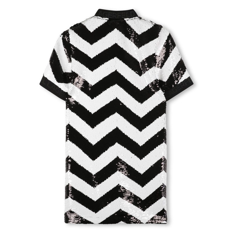 Dress with zip opening KARL LAGERFELD KIDS 
                    GIRL