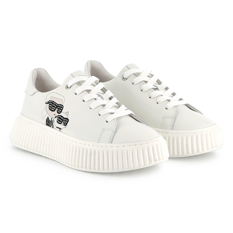 Low-top lace-up sneakers KARL LAGERFELD KIDS 
                    GIRL