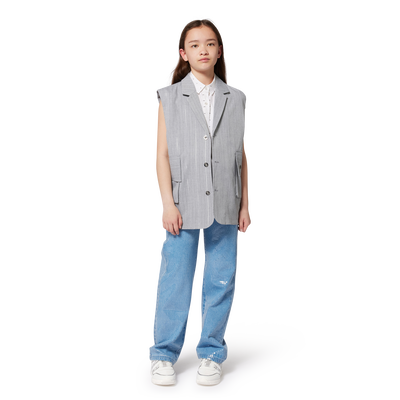 Sleeveless striped jacket DKNY GIRL