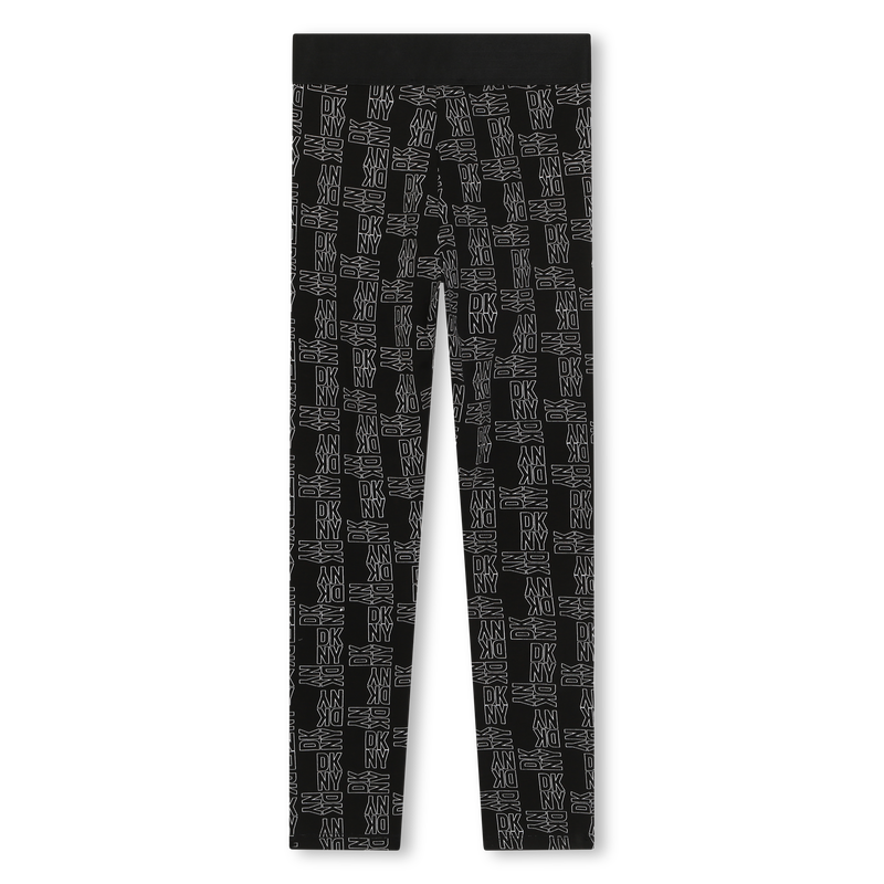 Printed cotton leggings DKNY 
                    GIRL