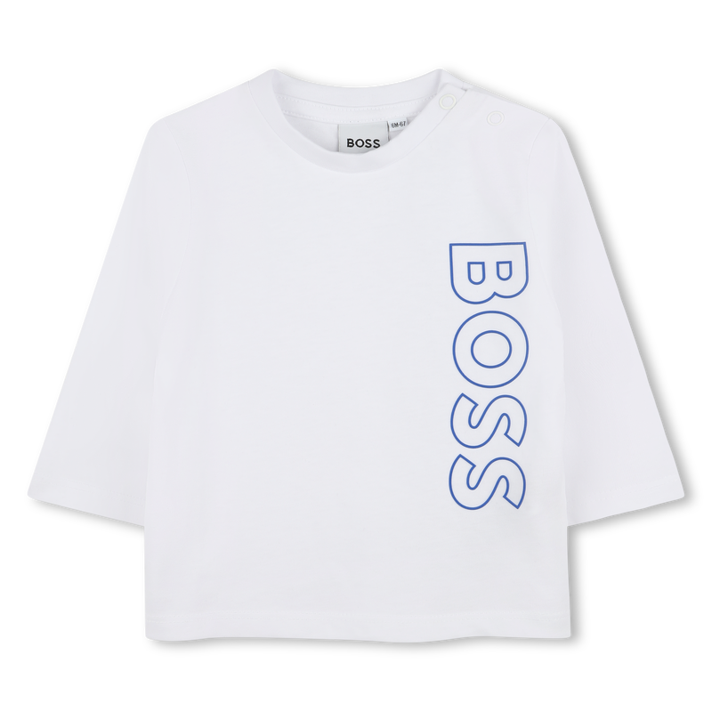 Cotton Long-Sleeve BOSS 
                    BOY