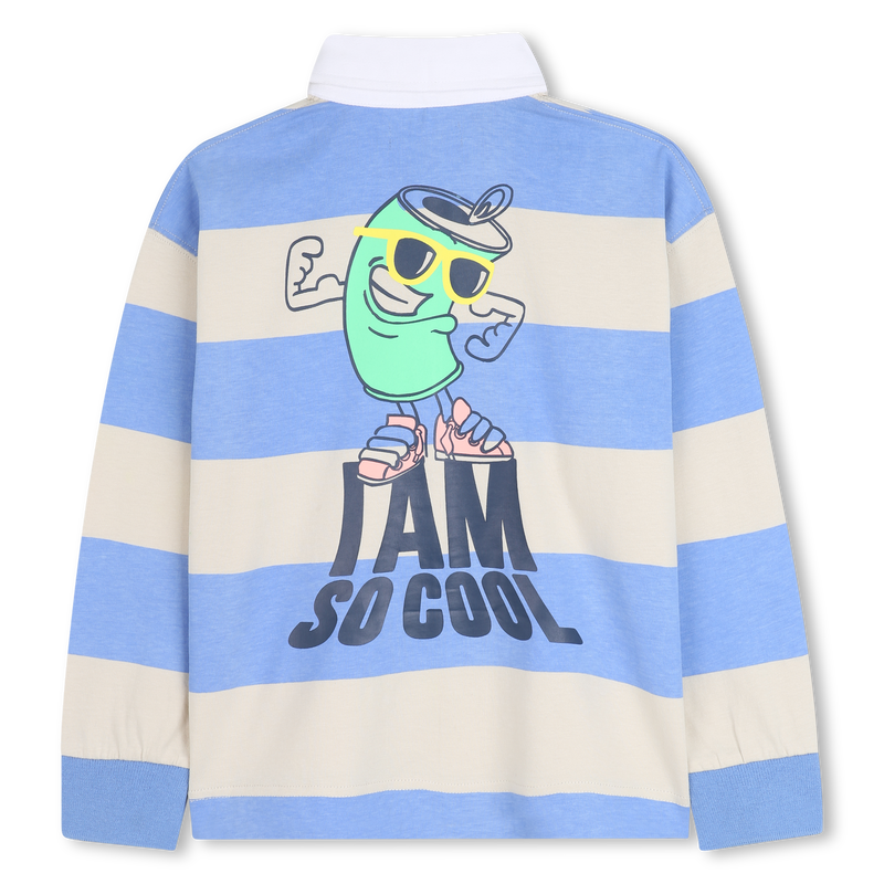 Striped long-sleeved polo shirt BILLIEBLUSH 
                        BOY