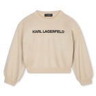Knitted sweater KARL LAGERFELD KIDS 
                    GIRL