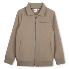 Synthetic fabric cardigan, MEDIUM GREY, hi-res