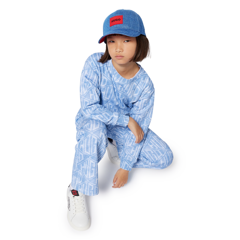 Cotton denim baseball cap HUGO 
                    BOY