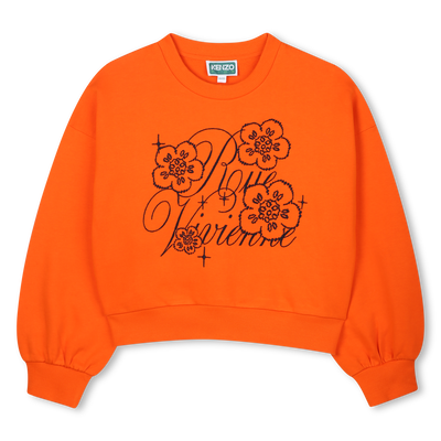 Fleece sweatshirt KENZO KIDS GIRL