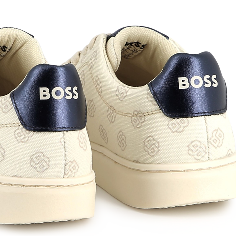 Lace-Up Canvas Sneakers BOSS 
                        GIRL