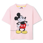 Mickey cotton T-shirt, PINK, hi-res