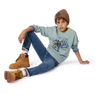 Brushed fleece sweatshirt TIMBERLAND 
                    BOY