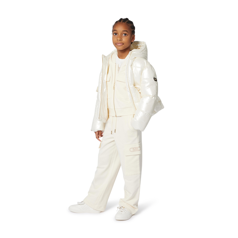 Hooded down jacket MICHAEL KORS 
                    GIRL