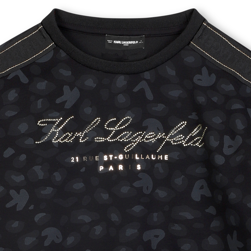 Double jersey sweatshirt KARL LAGERFELD KIDS 
                    GIRL