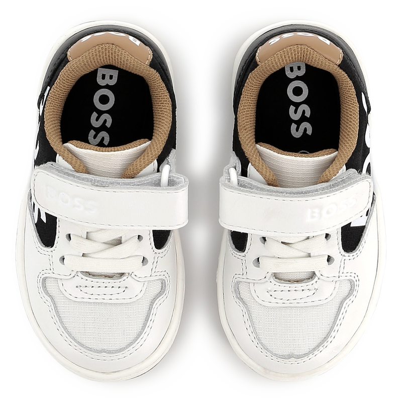 Leather lace-up sneakers BOSS 
                        BOY