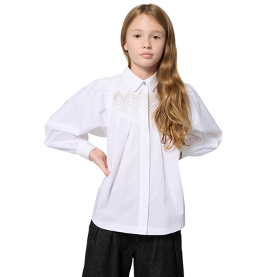 Cotton poplin shirt LANVIN GIRL