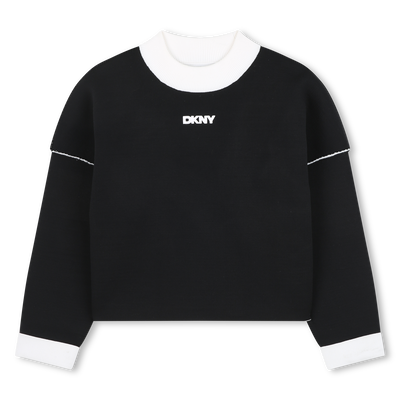 Reversible knit sweater DKNY GIRL