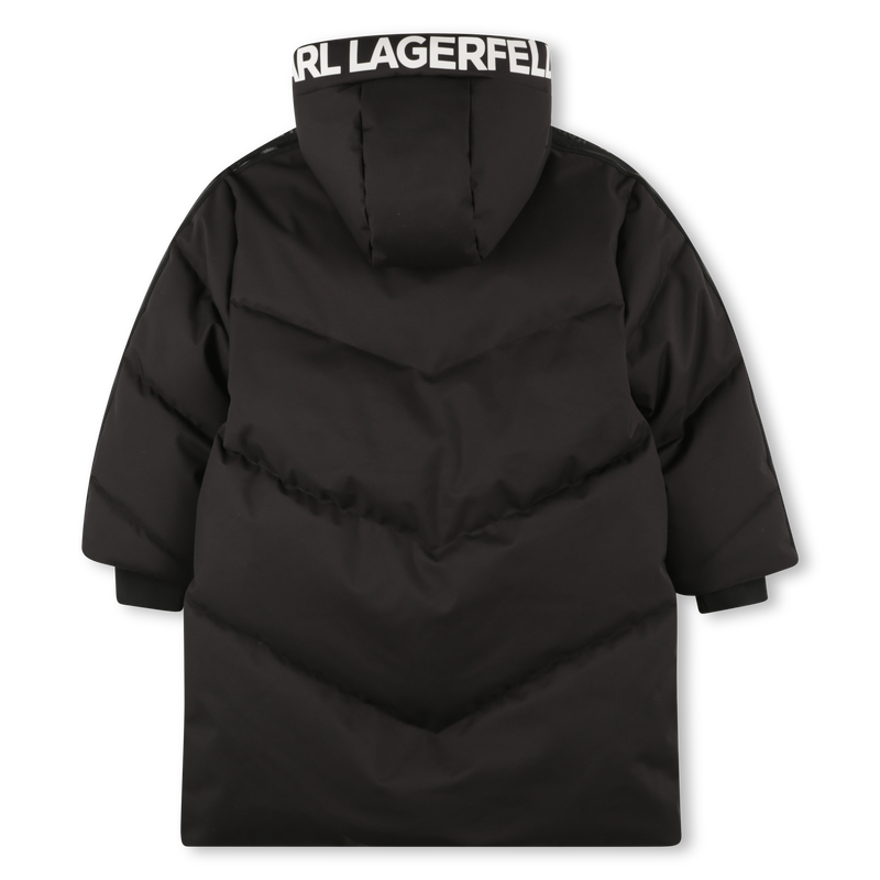 Hooded down jacket KARL LAGERFELD KIDS 
                        BOY