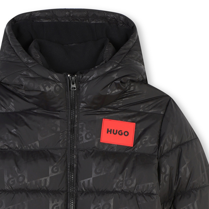 Zip-Up Printed Parka HUGO 
                    BOY