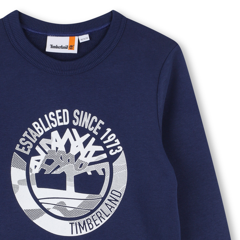 Printed Fleece Sweatshirt TIMBERLAND 
                        BOY