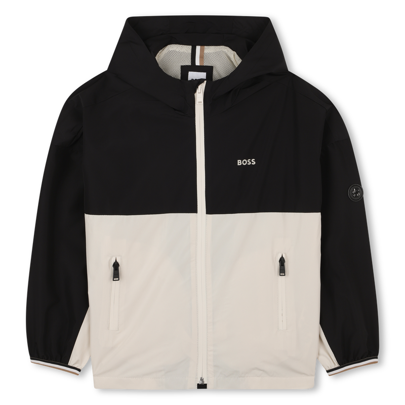 Bicolor Hooded Windbreaker BOSS 
                        BOY