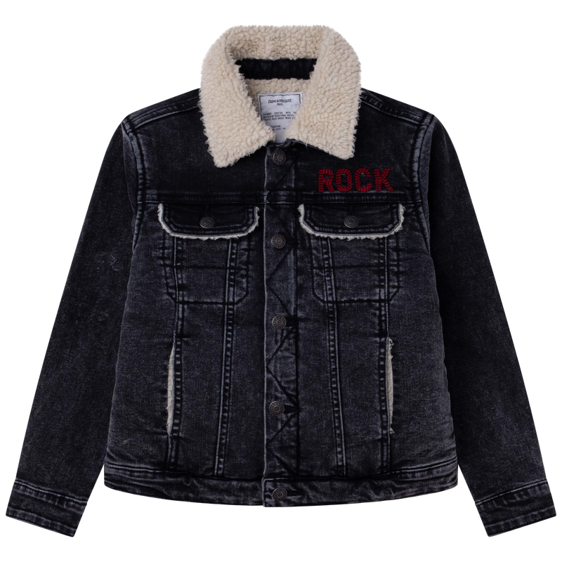 Fleece lined jean sales jacket