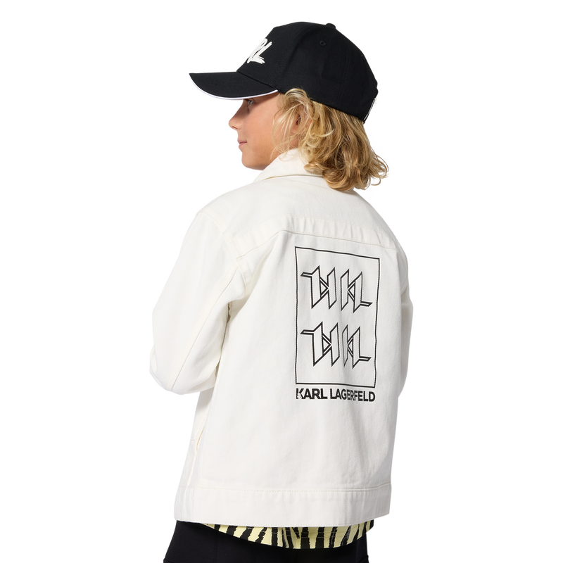 Zip-Up Jean Jacket KARL LAGERFELD KIDS 
                        BOY