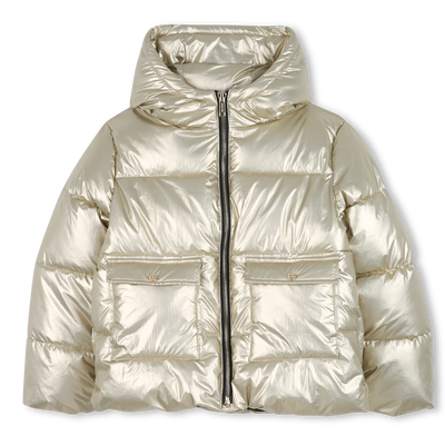 Hooded down jacket MICHAEL KORS GIRL