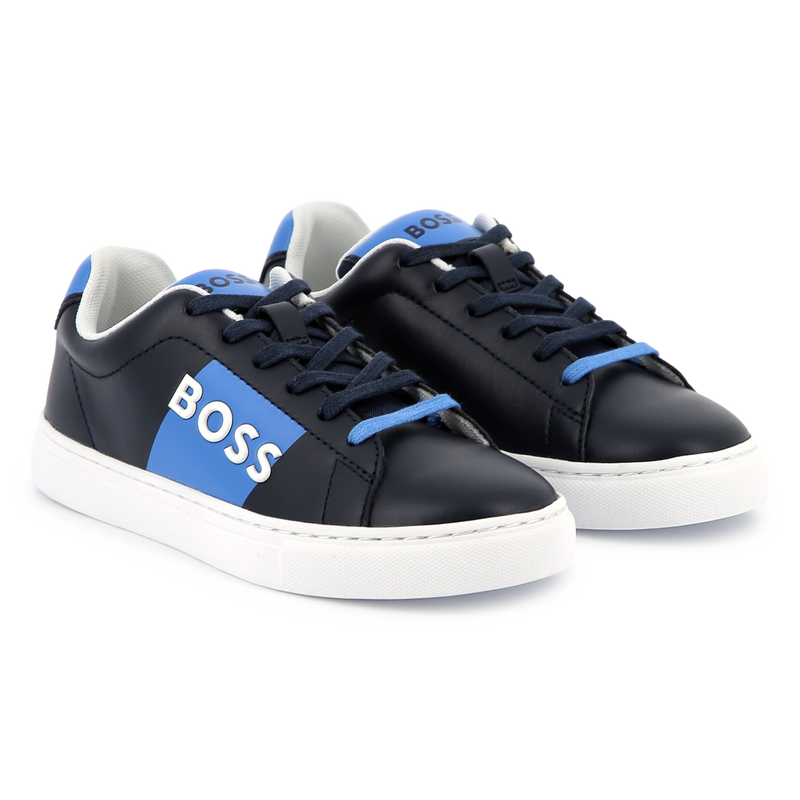 Lace-up leather sneakers BOSS 
                        BOY
