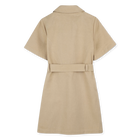 Short-sleeved twill dress MICHAEL KORS 
                    GIRL