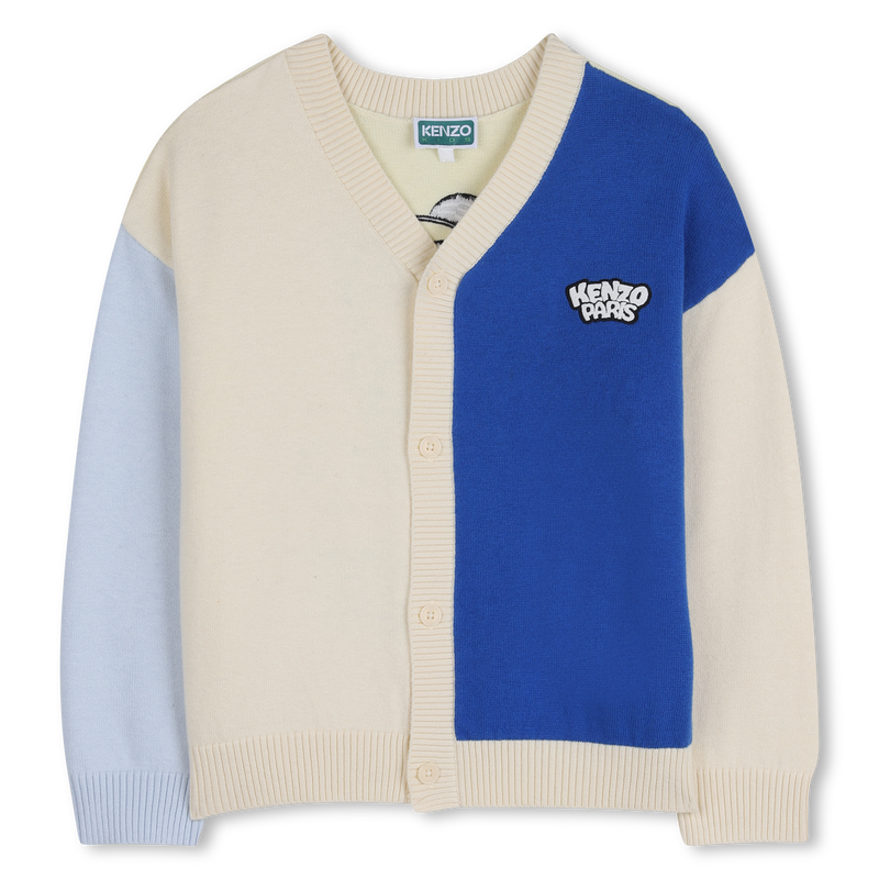 V-Neck Knit Cardigan KENZO KIDS 
                        BOY