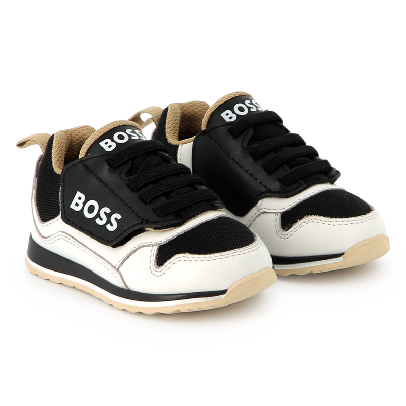 Lace-Up Leather Sneakers BOSS 
                        BOY