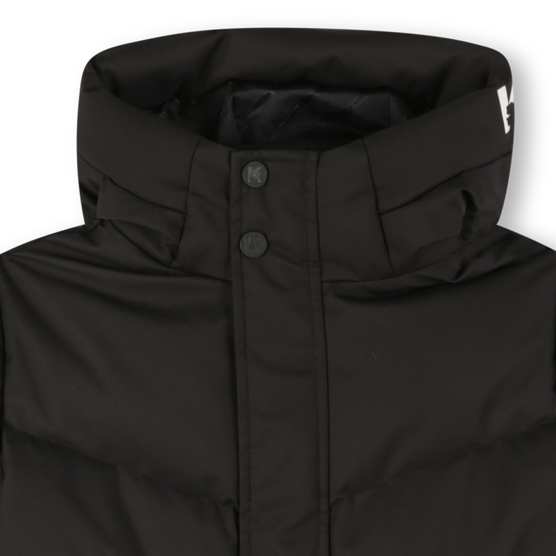 Hooded down jacket KARL LAGERFELD KIDS 
                        BOY