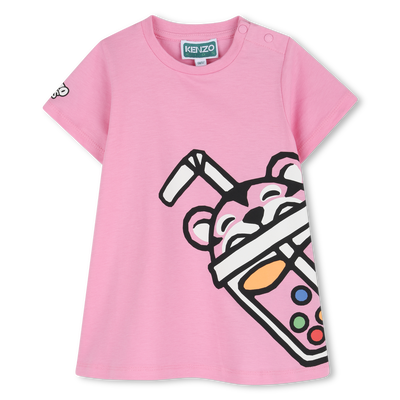 SHORT SLEEVE DRESS KENZO KIDS GIRL