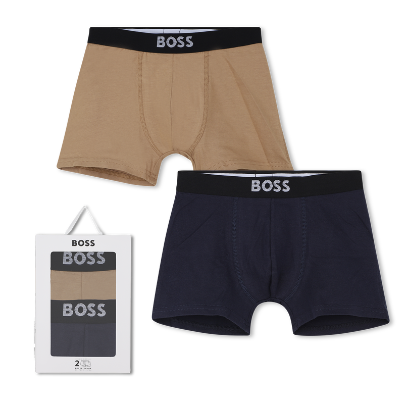 Pack of 2 jersey boxer briefs BOSS 
                    BOY