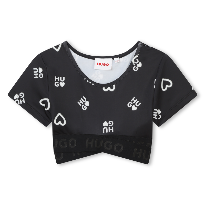 Sports crop top HUGO 
                    GIRL