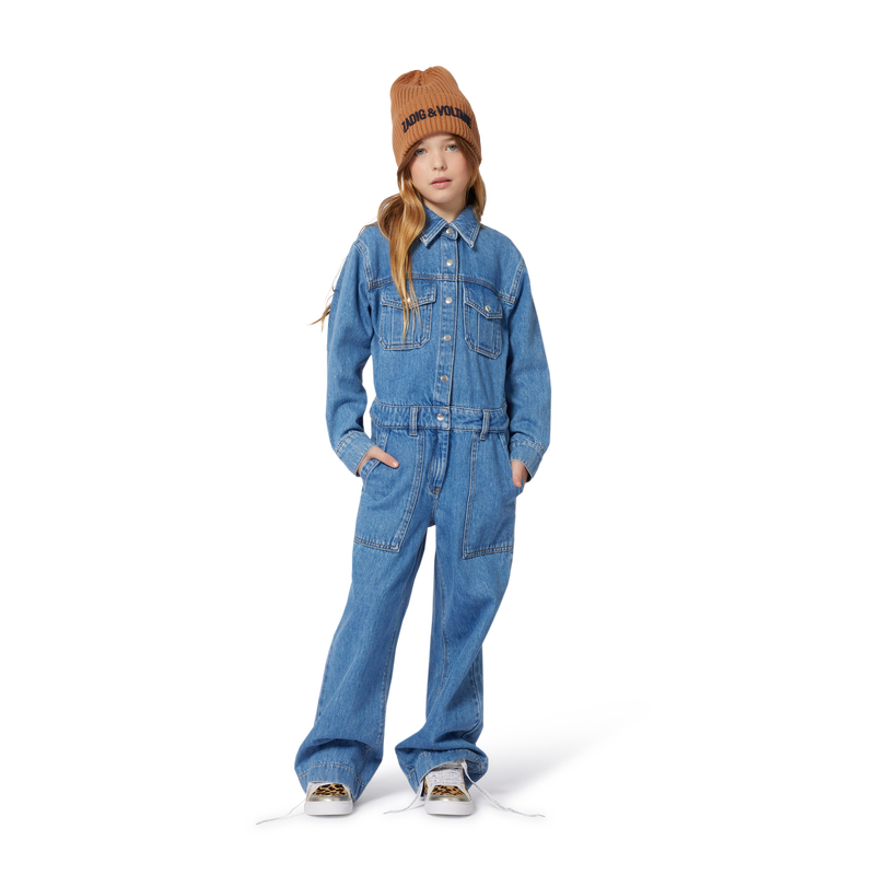 Denim jumpsuit with shirt collar ZADIG & VOLTAIRE 
                        GIRL
